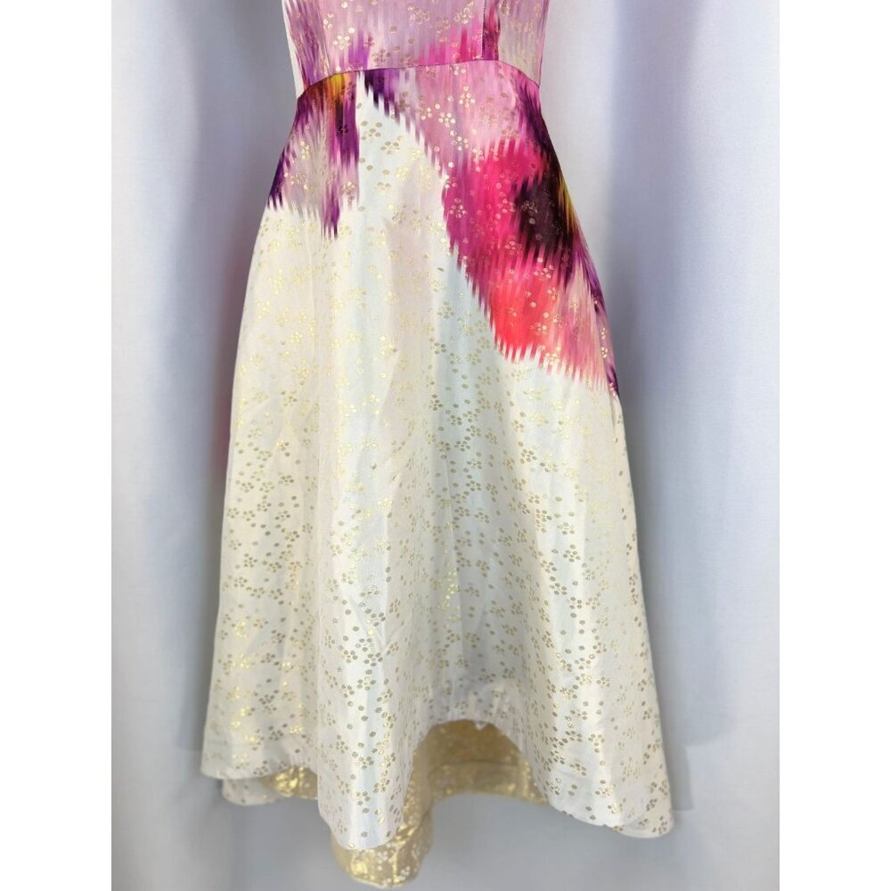 NWT Ted Baker Jenn Expressive Pansy Jacquard Midi Dress $439 - Picture 6 of 14